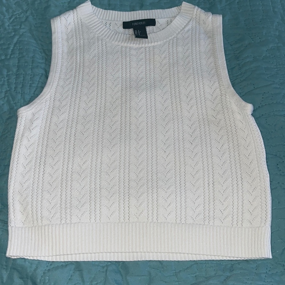 A white crop top from forever21